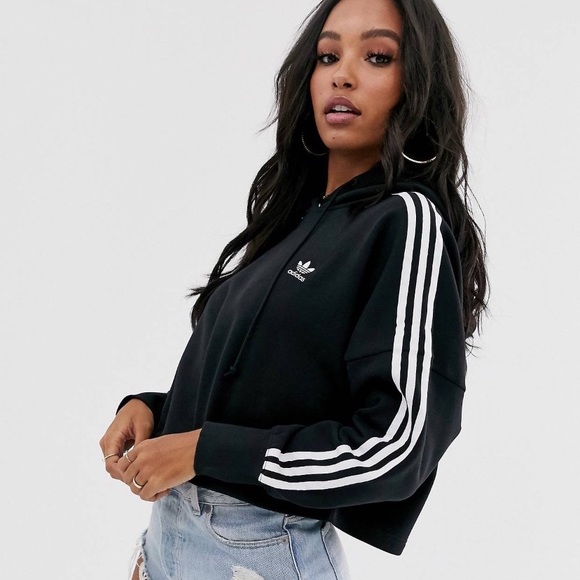 Adidas Originals adicolor cropped hoodie - Picture 3 of 12